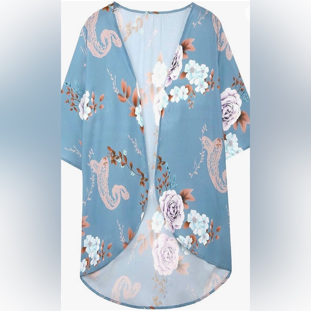 Floral print kimono- size XL/plus size